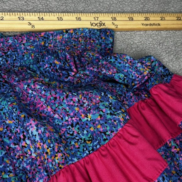 Vintage Square Up Fashions Skirt Womens L Square Dance Ruffle Western 80s USA - Picture 8 of 10
